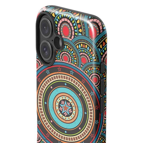 Infinite Circle Colored iPhone 16 Plus Impact Case